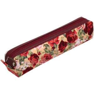 کیف مدادی طرح گلدار زیپدار سایز کوچک