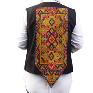 جلیقه گلدوزی شده زنانه با طرح بلوچی برای تمام فصول