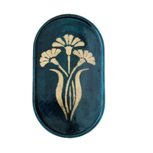 سینی پذیرایی بتنی هنری با طرح گل