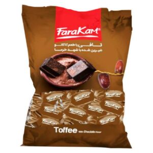 تافی با طعم شکلات شیرین شده با شیره خرما ۱۰۰۰ گرم
