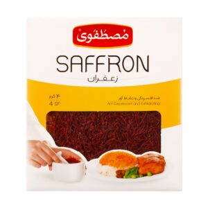 زعفران سرگل مصطفوی – زعفران اصیل ایرانی – ۴ گرمی