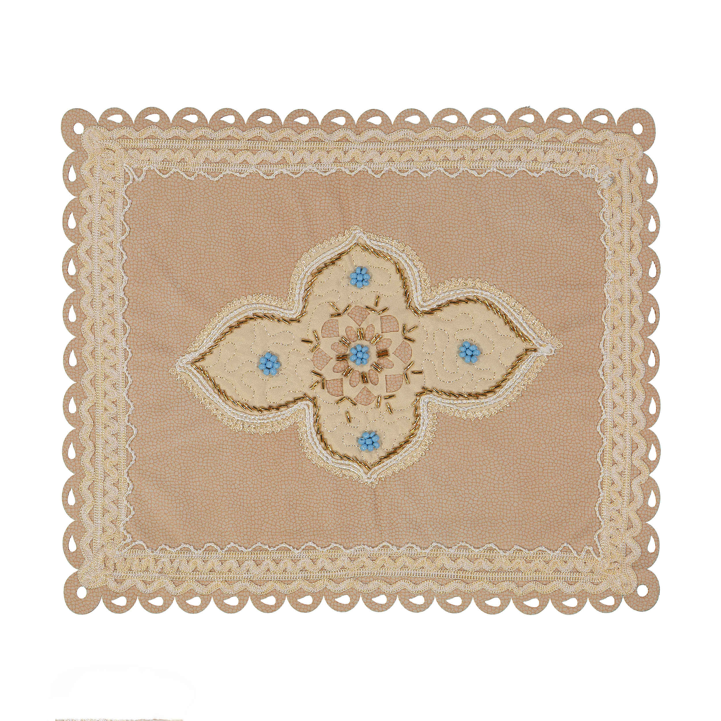 مناجات نازک مخملی اسلیمی کرم طرح اسلیمی سنتی سجاده جانماز