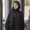 عبای پروانه‌ای گشاد برای زنان مسلمان - پارچه کرپ مشکی