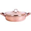 ماهیتابه مسی ایرانی – طرح درسا با چکش کاری دستی