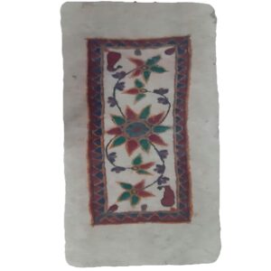 فرش نمدی پشمی ایرانی طرح گلدار، ۱۰۰٪ طبیعی و دستباف