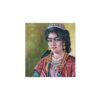 نقاشی اصیل ایرانی قاجاری: رنگ روغن روی بوم، پرتره دختر قاجاری