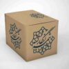 رومیزی طرح پرنده مخملی و برگ‌ها