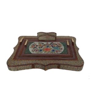 طرح زیبا – جاقلمی چوبی دستساز با طرح گل
