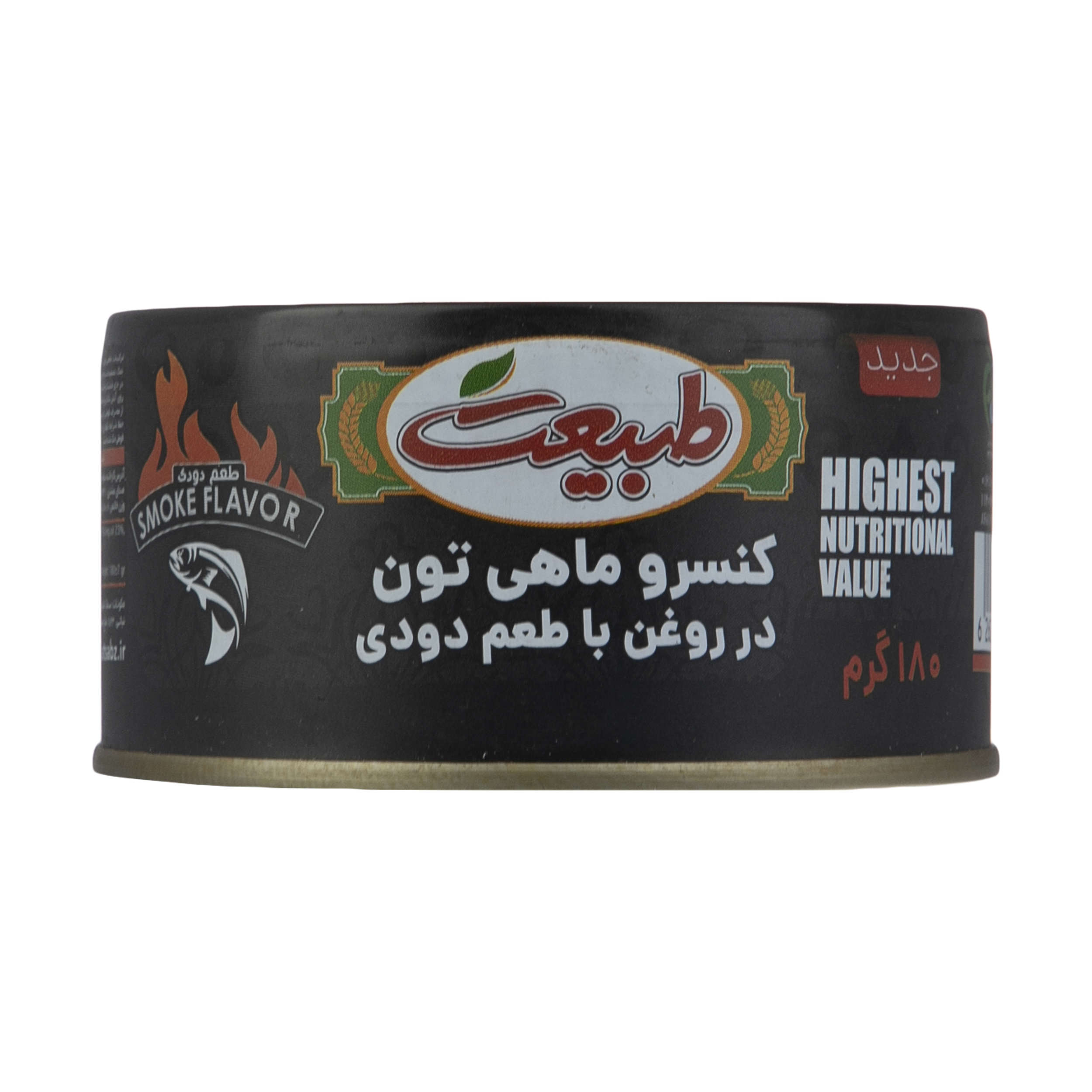 تکه‌های تن ماهی در روغن با طعم دود – طبیعت (بسته ۱۲ عددی، هر کدام ۱۸۰ گرم)