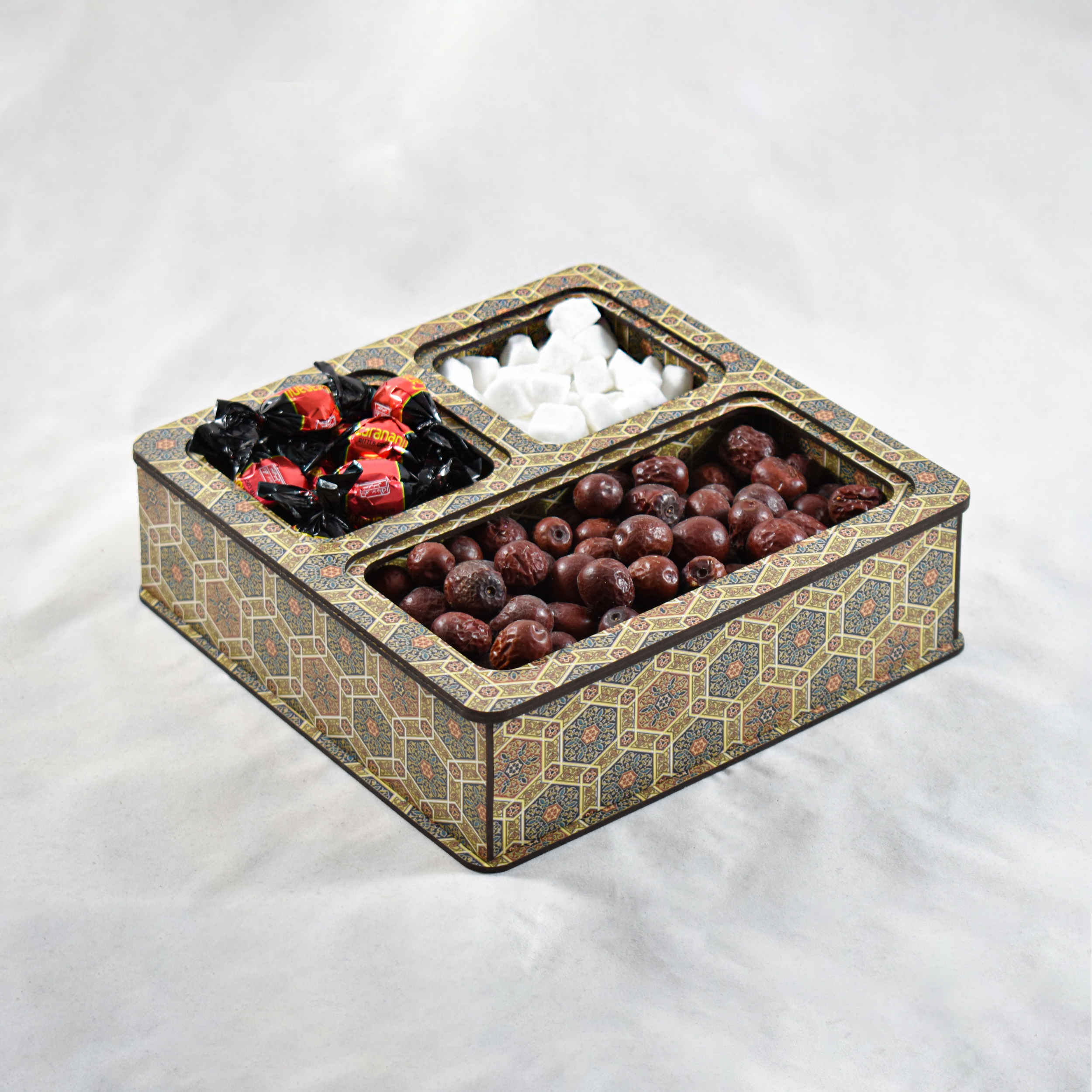 شکلاتخوری چوبی لوکس طرح خاتمکاری – نگهداری اعلا برای پذیرایی