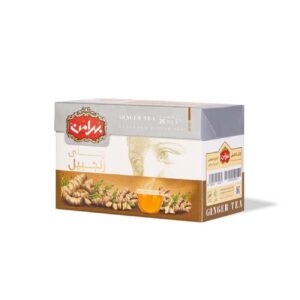 چای سیاه طعم زنجبیل بهرامن، بسته 25 عددی (5 عددی)