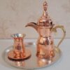 دله مس چکشی برای دم‌آوری قهوه عربی و خلیجی – مدل یاسمن وادی
