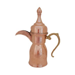 قهوه جوش مسی چکش کاری شده داله برای دم کردن قهوه و قهوه عربی – یاسمین