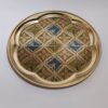 سینی برنجی تزئینی - هندسه‌ی آرامِ طبیعت در دستان شما