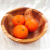 کاسه چوبی تزئینی روستیک ساخته شده از چوب گردو، گیلاس و درختان جنگل وحشی