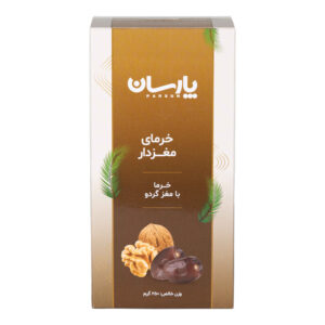 خرمای خشک ایرانی پر شده با گردو – ۲۵۰ گرم (۶ بسته)