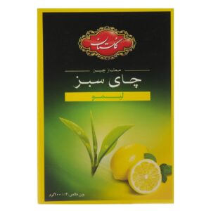 چای سبز با طعم لیمو گلستان 100 گرم (7 برابر)