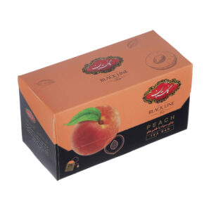 چای سیاه گلستان با طعم هلو، بسته 25 عددی (5 عددی)