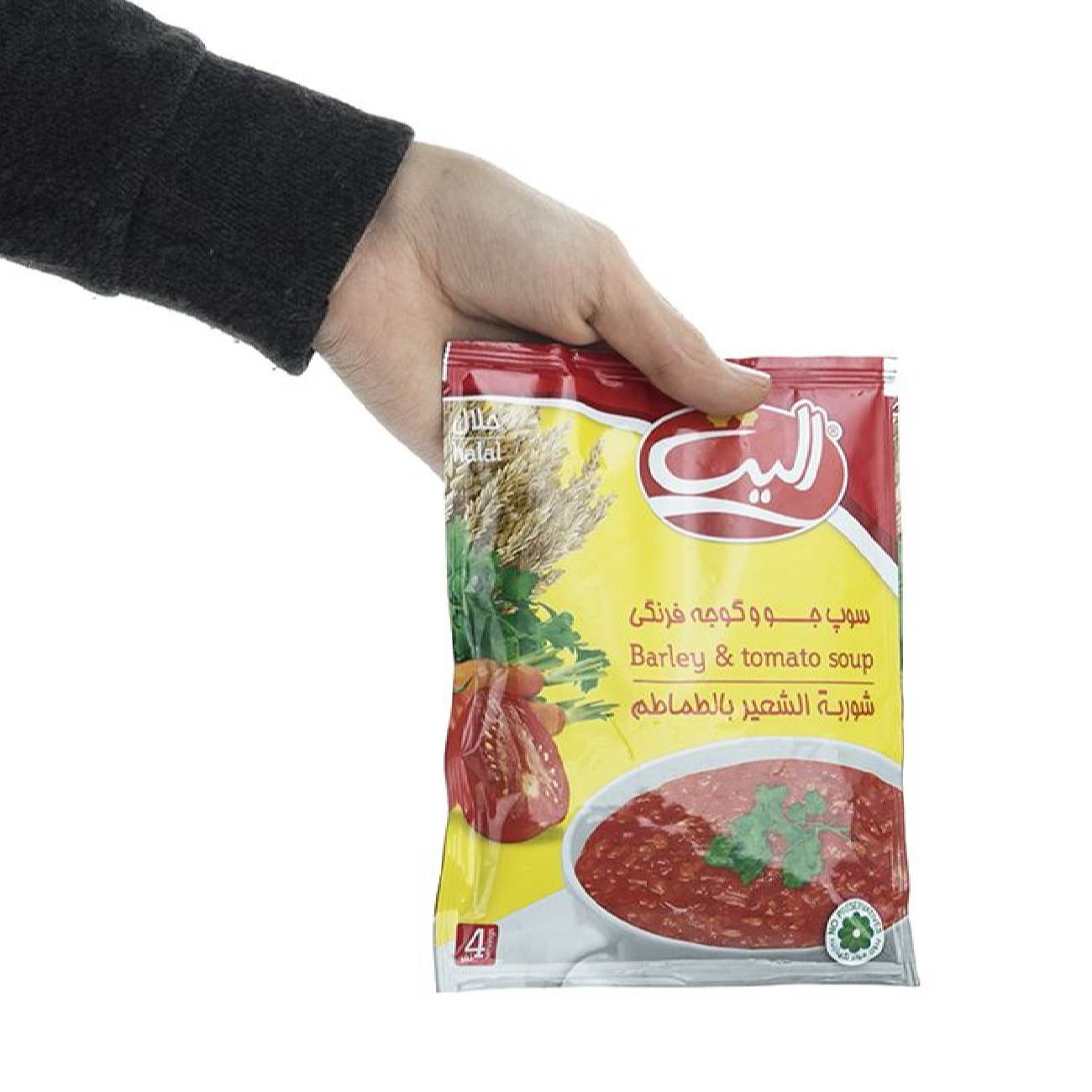 پودر سوپ جو و گوجه فرنگی فوری، الیت ۶۵ گرمی (۲۰ بسته)