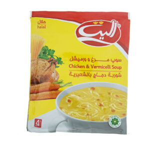 پودر سوپ فوری مرغ و ورمیشل، الیت ۷۵ گرمی (۲۰ بسته)