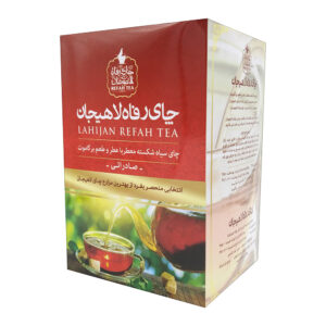 چای سیاه ایرانی رفاه لاهیجان با طعم برگاموت، بسته ۴ عددی