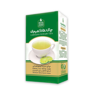 چای سبز رفاه لاهیجان با طعم لیمو، 210 گرم (7 عدد)