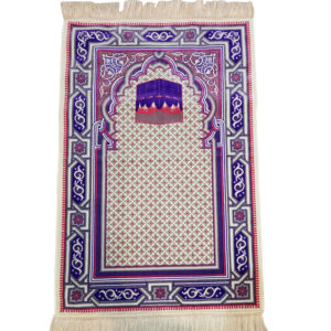 سجاده جانماز طرح کعبه طرح کعبه طرح پلی استر بنفش