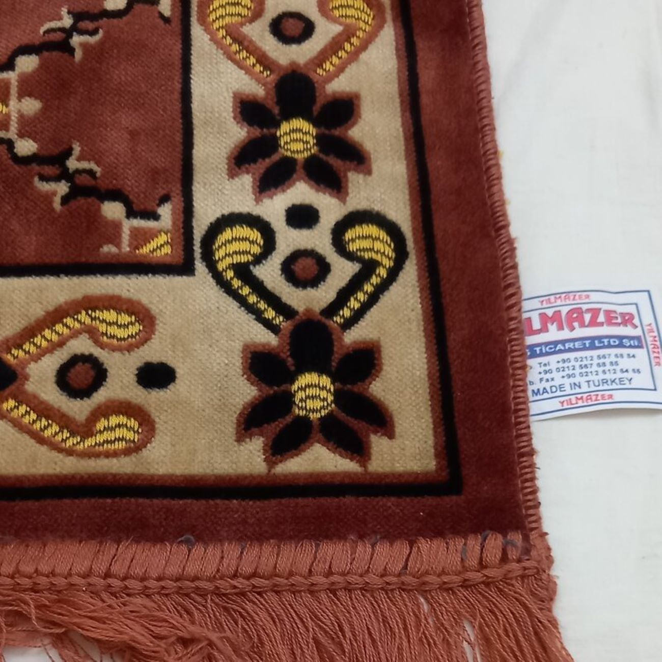 سجاده مخمل اسلامی سجاده جانماز کعبه قرمز آجری