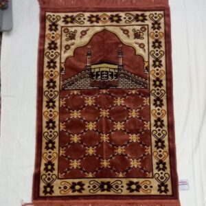 سجاده مخمل اسلامی سجاده جانماز کعبه قرمز آجری