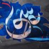 لباس مجلسی زنانه با طرح خوشنویسی مدل آفاق