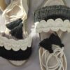 صندل‌های تخت Macrame Sling Back با طرح Boho دست‌ساز