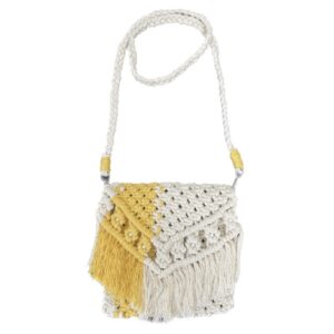 کیف دستی مکرامه مدل Boho دست ساز زنانه