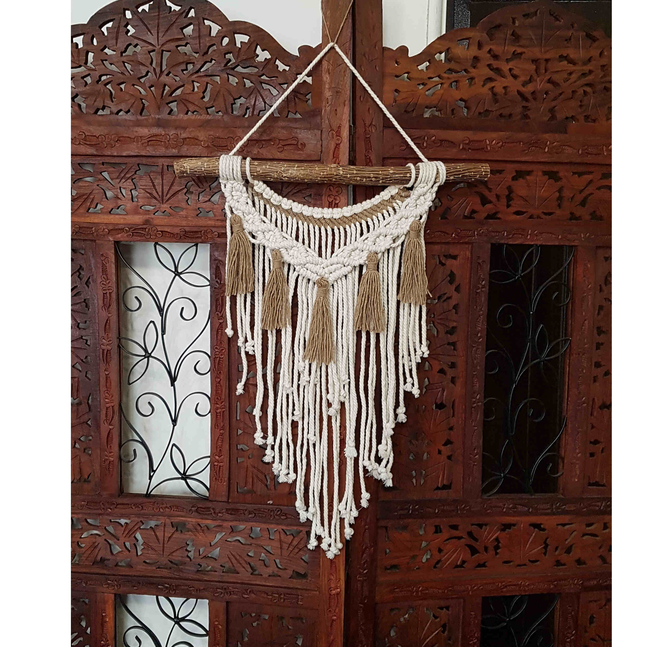 دیوارکوب مکرامه مدل ملیله دوزی بوهمیایی MacHang