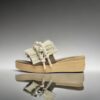 دمپایی زنانه مدل Macrame Wedge مدل Boho