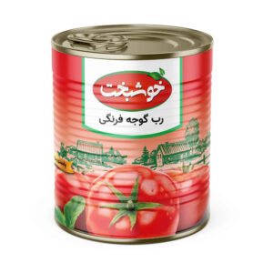 کنسرو گوجه فرنگی رب خوشبخت 800 گرم (2 برابر)