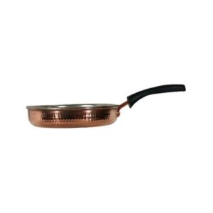 ماهیتابه مسی دست‌ساز ایرانی – طرح نیما چکش‌کاری شده