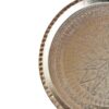 سینی پذیرایی مسی آنتیک - مدل سنتی چکش‌کاری و حکاکی شده با دست