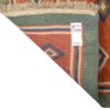 فرش گبه دست‌باف خشتی - هندسی، رنگ نارنجی، پشم طبیعی