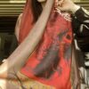 شال زنانه طرح خوشنویسی دو رو طرح ایرانی