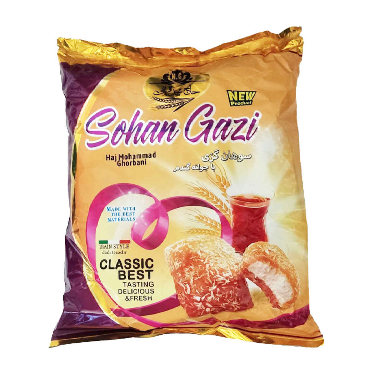 سوهان گازی – شیرینی قم حاج محمد قربانی – 1000 گرم (2x)