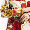 تاپ تونیک زنانه طرح گلدار به سبک ایرانی