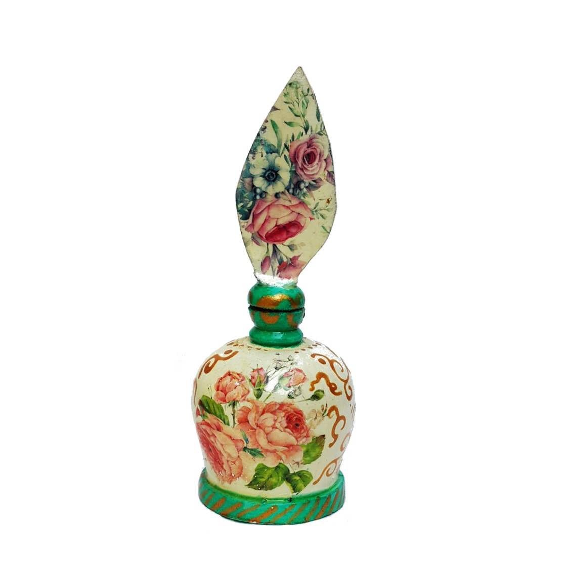 سرمه دانی چوبی ایرانی برای نگهداری سرمه گلدار (۲ عدد)