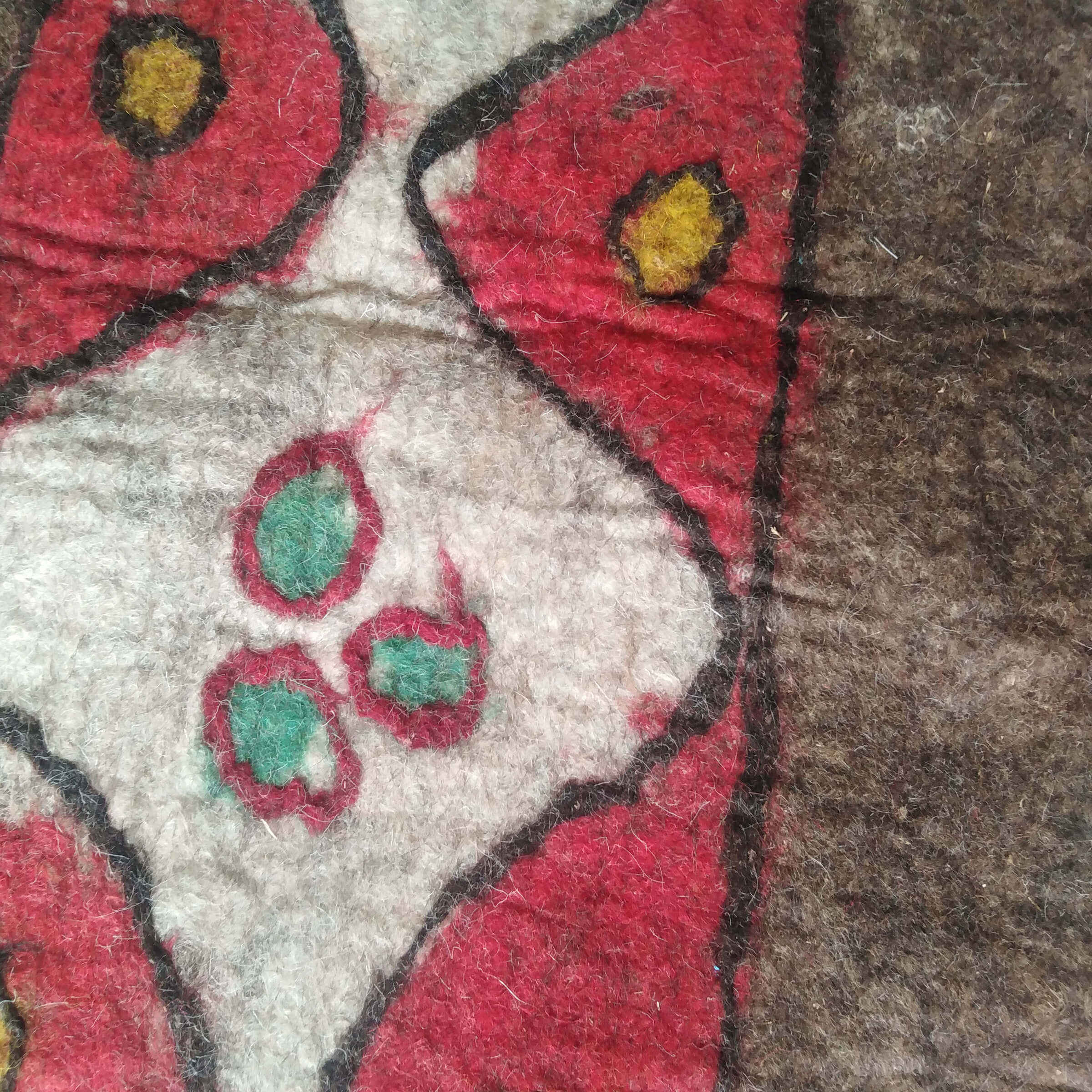 فرش نمدی پشمی ایرانی طرح سهراب، ۱۰۰٪ طبیعی و دستباف