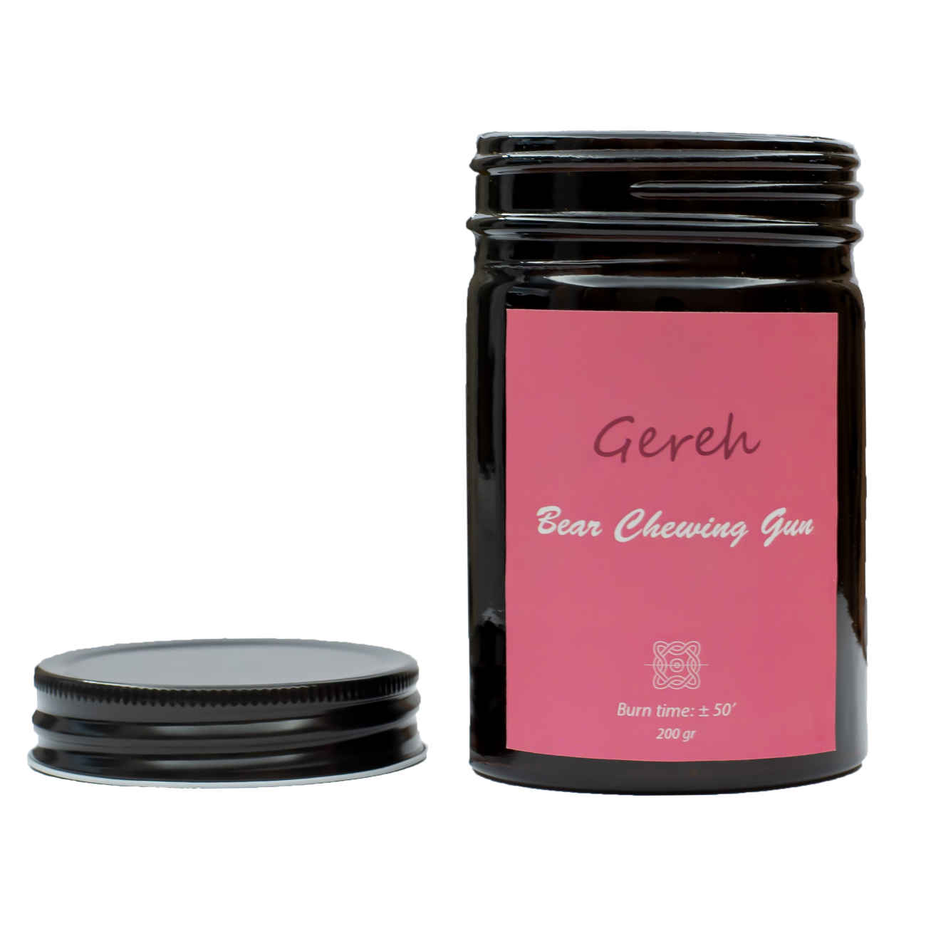 شیشه شمع معطر با رایحه صمغی