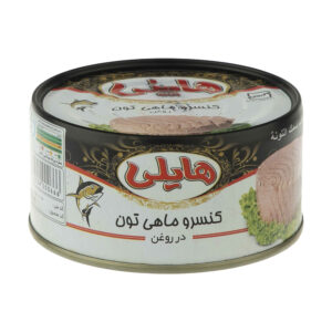 تکه‌های تن ماهی در روغن نباتی – برند هایلی (بسته ۱۲ عددی، هر کدام ۱۸۰ گرم)