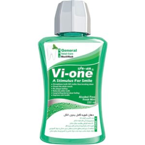 دهانشویه عمومی وی-وان بدون الکل با طعم نعناع، 330 میلی لیتر (5 عدد)