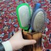 جا قلم مویی چوبی آرایش، چوب طبیعی، دست ساز