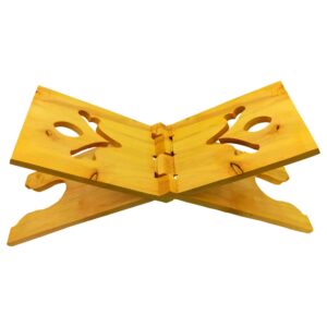 پایه رحل قرآن چوبی تاشو طرح لاله