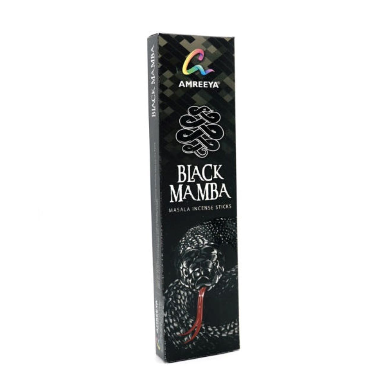 عودهای Amreeya Black Mamba – دست ساز، 25 عود (بسته 4 تایی)