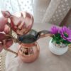 دله قهوه عربی سنتی مس – داخل قلع کاری شده با دسته برنجی لوکس